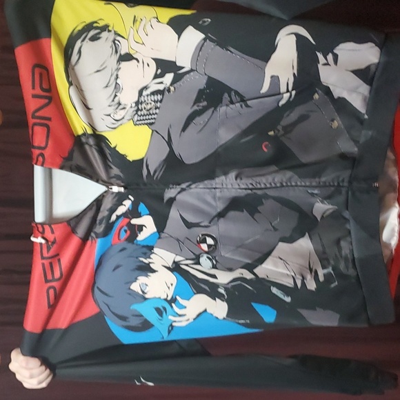 Persona Series Protagonist Character Zip-Up Hoodie 5XL Unisex Big & Tall - Picture 5 of 6